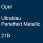 Preview: Opel, Ultrablau Perleffekt Metallic, 21B.